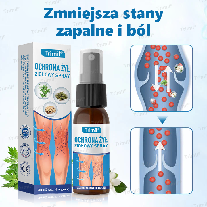 Trimil® Ziołowy Spray na Ochronę Żył – ✅Klinicznie udowodniono, że eliminuje żylaki w zaledwie 7 dni!💚