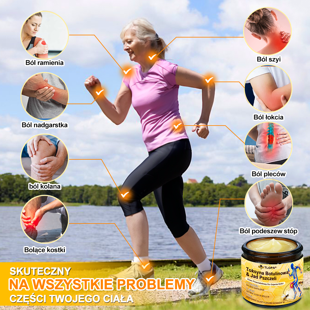 TLOPA® Toksyna botulinowa i jad pszczeli Balsam Łagodzący Ból i Leczenie Kości🐝🌿 (Polecane dla seniorów przez ortopedów)🔥🔥