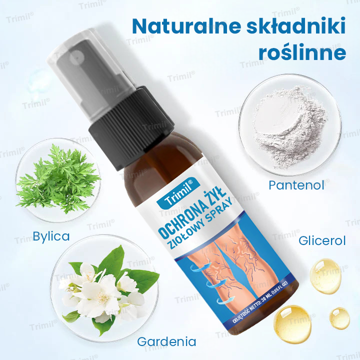 Trimil® Ziołowy Spray na Ochronę Żył – ✅Klinicznie udowodniono, że eliminuje żylaki w zaledwie 7 dni!💚