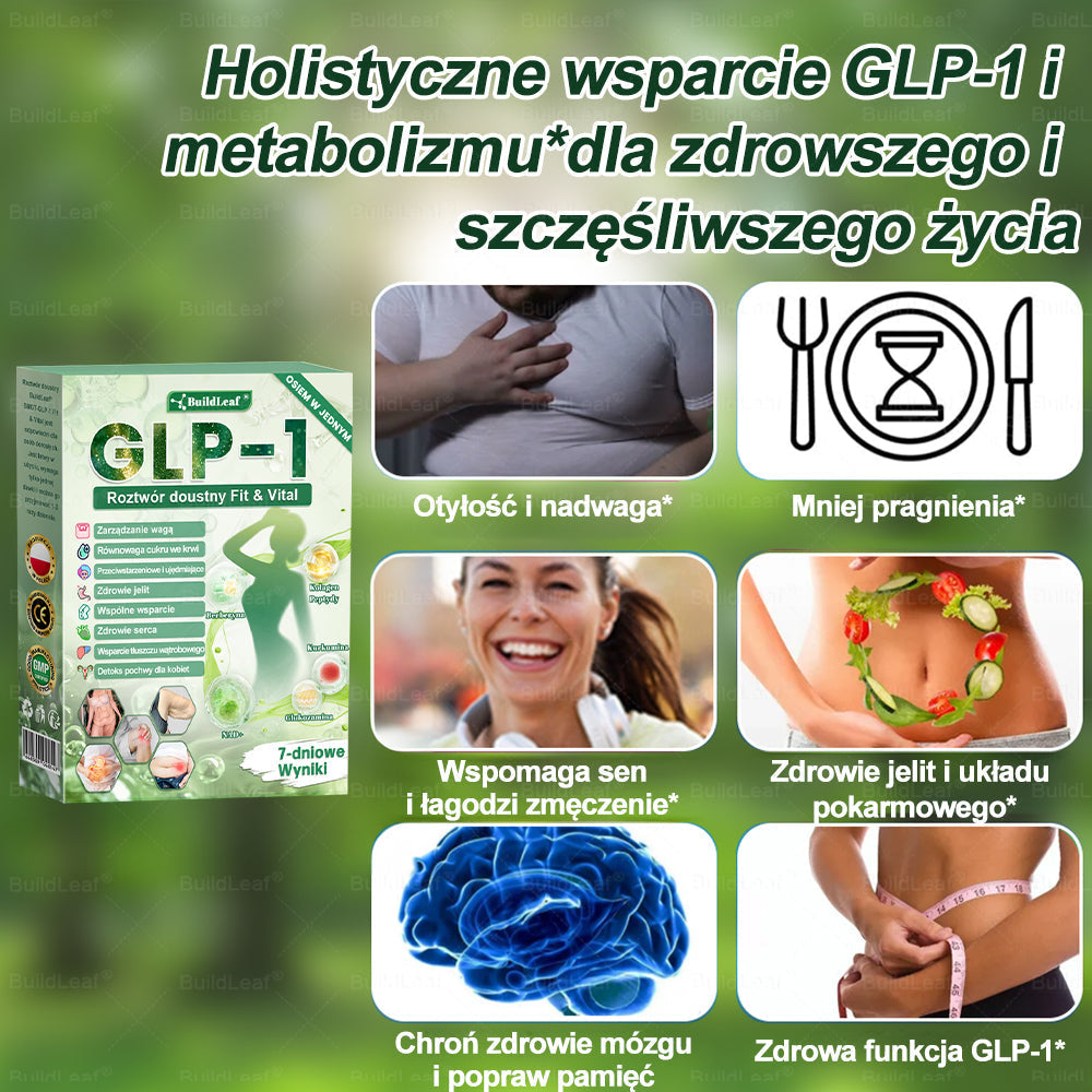 Oficjalny sklep Polska | ☘️☘️BuildLeaf® GLP-1 8-w-1 Fit & Vital Rozwiązanie (Jednorazowe dziennie, widoczne zmiany w ciągu 7 dni) ✅ Otyłość, zdrowie sercowo-naczyniowe, cukrzyca, bezdech senny, zdrowie jelit, problemy ze stawami i inne.
