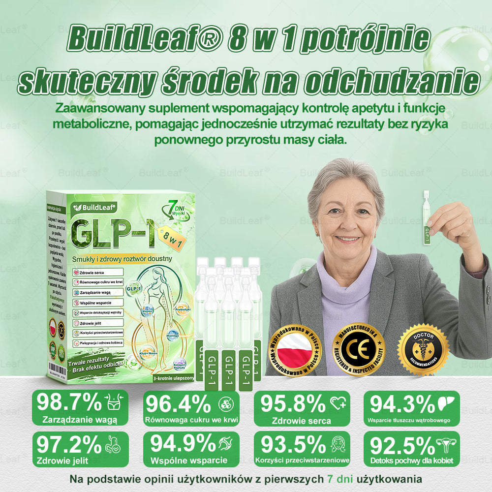 A♻️𝖮𝖋𝗶𝗰𝗷𝗮𝗹𝗻𝘆 𝘀𝗸𝗹𝗲𝗽 | 👩‍⚕️Solmira® 𝗚𝗟𝗣-𝟭 𝟖-w-𝟭 Smukły i zdrowy roztwór doustny (𝑟𝑎𝑧 𝑑𝑧𝑖𝑒𝑛𝑛𝑖𝑒, 𝑟𝑒𝑧𝑢𝑙𝑡𝑎𝑡𝑦 𝑤 7 𝑑𝑛𝑖),Wspiera odchudzanie, serce, cukrzycę, sen, jelita, stawy, a także ujędrnia skórę i dodaje energii