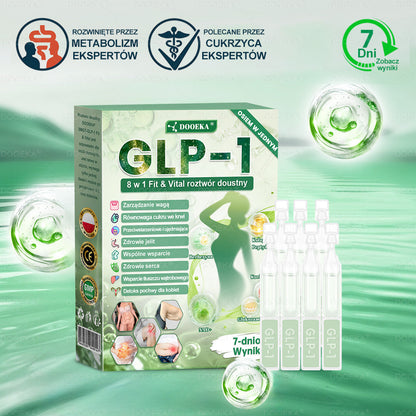 🍐🍐DOOEKA® GLP-1 8 w 1 Fit & Vital roztwór doustny – Raz dziennie, widoczne zmiany w ciągu 7 dni / W przypadku otyłości, zdrowia serca i układu krążenia, cukrzycy, bezdechu sennego, zdrowia jelit, problemów ze stawami i wielu innych