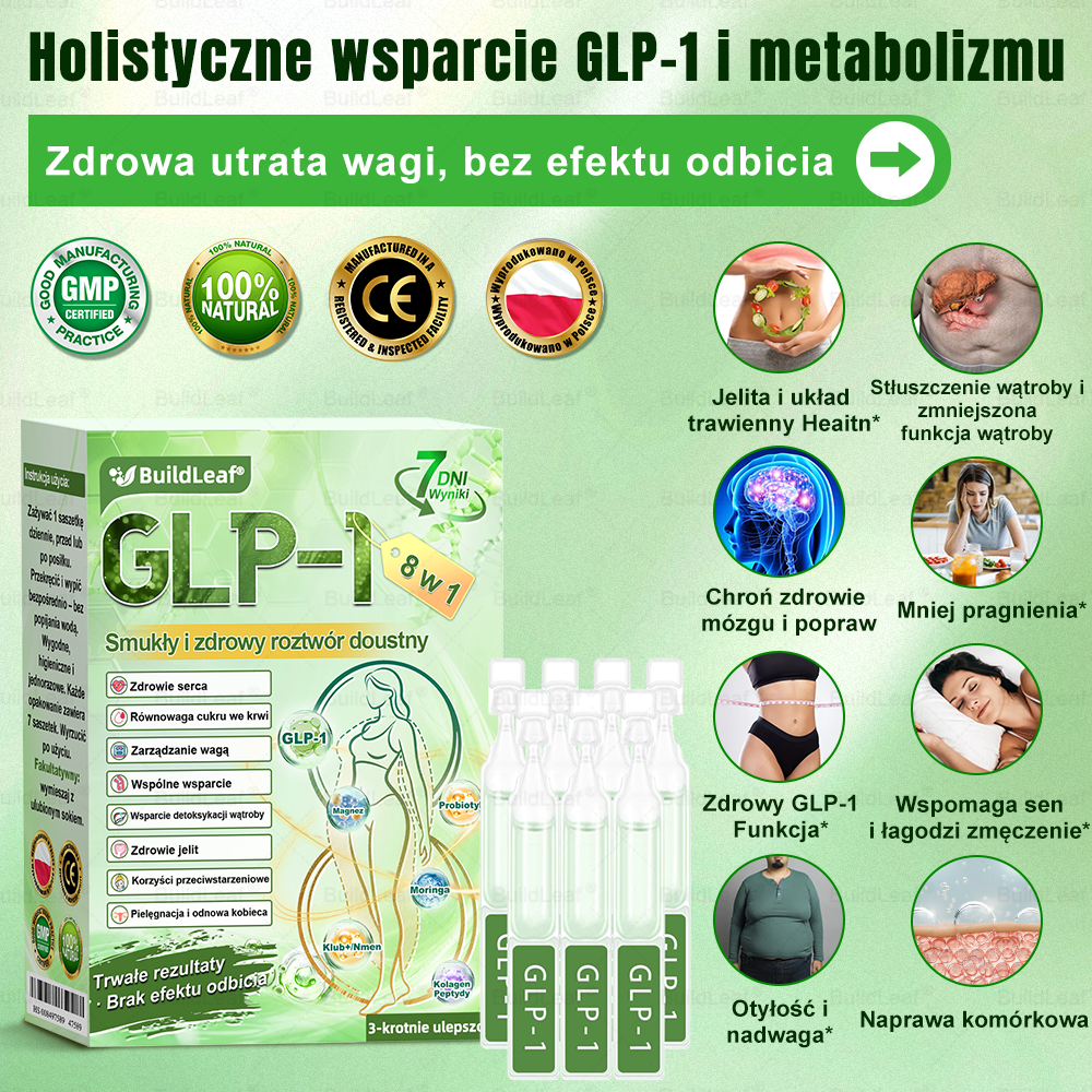 A♻️𝖮𝖋𝗶𝗰𝗷𝗮𝗹𝗻𝘆 𝘀𝗸𝗹𝗲𝗽 | 👩‍⚕️Solmira® 𝗚𝗟𝗣-𝟭 𝟖-w-𝟭 Smukły i zdrowy roztwór doustny (𝑟𝑎𝑧 𝑑𝑧𝑖𝑒𝑛𝑛𝑖𝑒, 𝑟𝑒𝑧𝑢𝑙𝑡𝑎𝑡𝑦 𝑤 7 𝑑𝑛𝑖),Wspiera odchudzanie, serce, cukrzycę, sen, jelita, stawy, a także ujędrnia skórę i dodaje energii