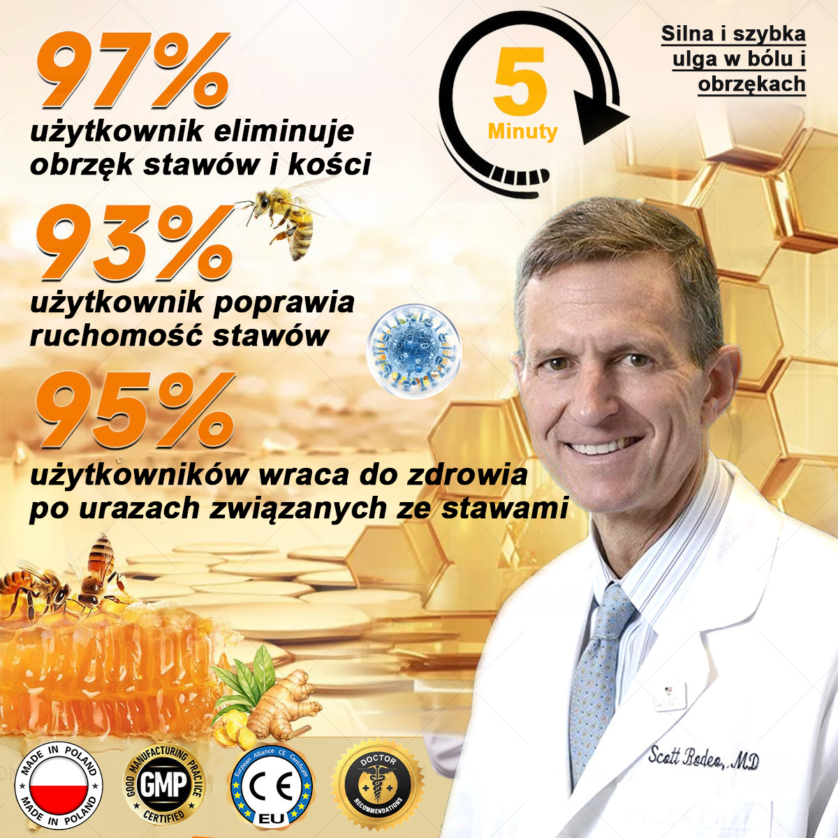 TLOPA® Toksyna botulinowa i jad pszczeli Balsam Łagodzący Ból i Leczenie Kości🐝🌿 (Polecane dla seniorów przez ortopedów)🔥🔥