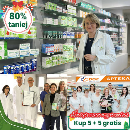 A♻️𝖮𝖋𝗶𝗰𝗷𝗮𝗹𝗻𝘆 𝘀𝗸𝗹𝗲𝗽 | 👩‍⚕️Solmira® 𝗚𝗟𝗣-𝟭 𝟖-w-𝟭 Smukły i zdrowy roztwór doustny (𝑟𝑎𝑧 𝑑𝑧𝑖𝑒𝑛𝑛𝑖𝑒, 𝑟𝑒𝑧𝑢𝑙𝑡𝑎𝑡𝑦 𝑤 7 𝑑𝑛𝑖),Wspiera odchudzanie, serce, cukrzycę, sen, jelita, stawy, a także ujędrnia skórę i dodaje energii