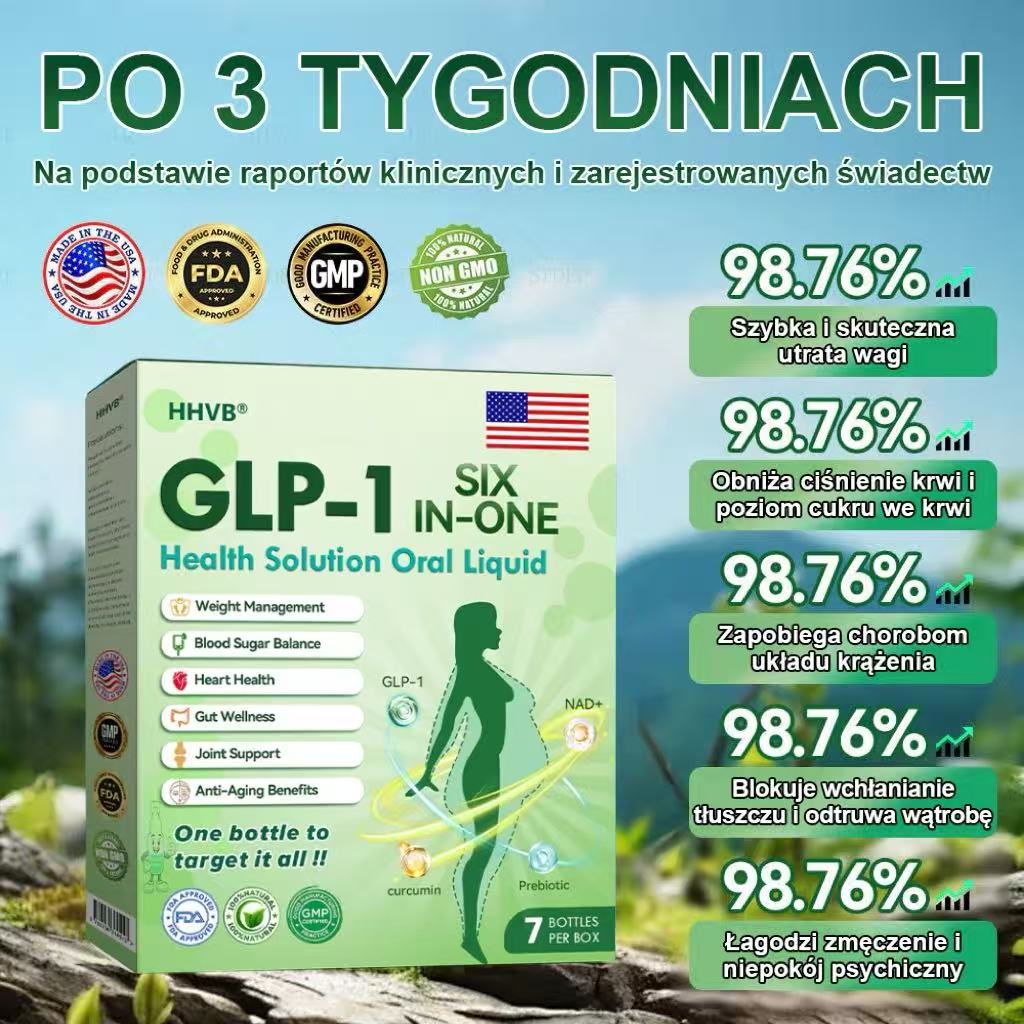 Polecane przez Mayo Clinic | Oficjalny sklep 👨‍⚕️HHVB® GLP-1 doustny roztwór na odchudzanie 💥 Otyłość, choroby układu krążenia, cukrzyca, bezdech senny, problemy ze stawami i inne