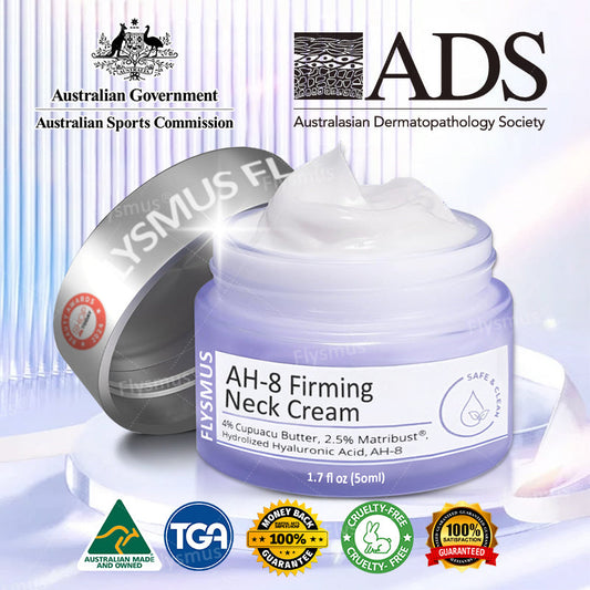 🌴🎁Wyprodukowane i wysłane z Australii - Flysmus® AH-8 Krem do napięcia i liftingu szyi